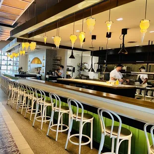 Indoor kitchen seating