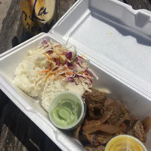 Lomo al Jugo ($10) -- missing fries, green onion and cilantro (not upon request) :(
