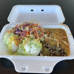 Chicken Adobo with all three sauces!