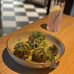 Mushroom Arancini - $14.  Very good