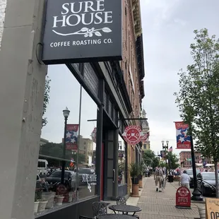 the outside of the building