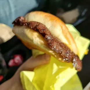 Fantastic smashed burger!  Chz and ktch only for me