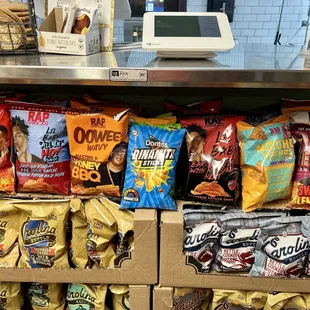Look at all those cool and rare chip flavors!!!