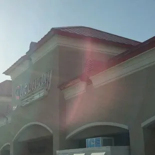 the front of the store