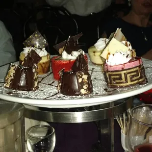 Very good food, open late, nice deserts.