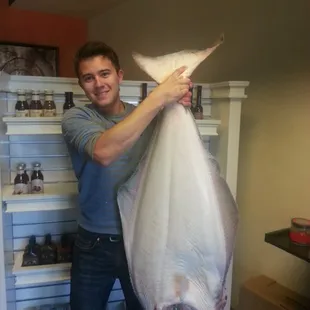 Fresh flown in Alaska halibut
