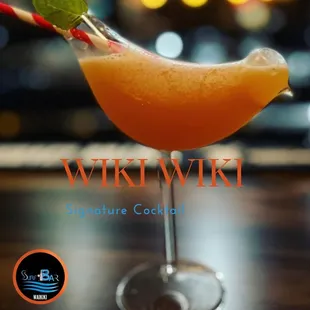 a cocktail in a glass