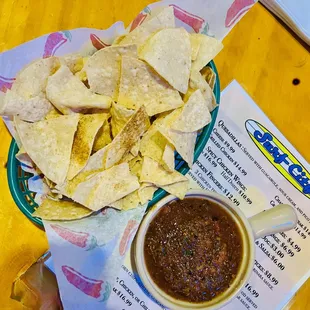 complimentary chips and salsa