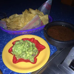 Guacamole and salsa