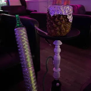 Fresh Fruit Pineapple head with mint fruit flavor, and Ice pipe straight from Egypt!