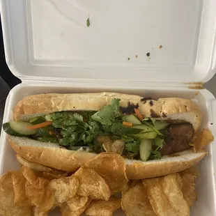 Pork Belly Banh Mi Sandwich