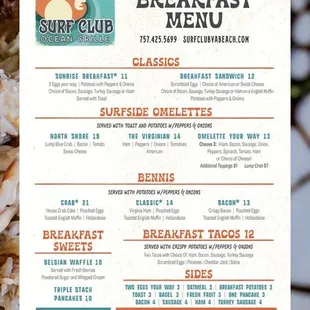 Breakfast Menu