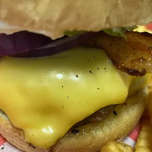 Bacon Cheeseburger closeup