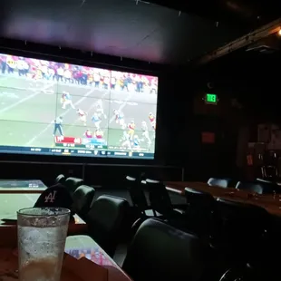Big screen place to watch.  Plus Ashley is amazing. The quote Hannibal, I love it when a plan comes together.