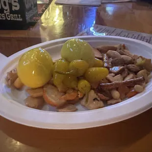 My friend recommended to try pickled eggs! Their good haha