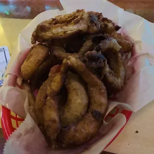 Small rings $5.99 (big portion; very good)