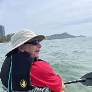 Highlight of our trip kayaking in Waikiki!