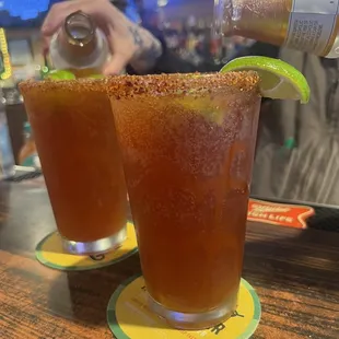 Micheladas made by Tomahoy