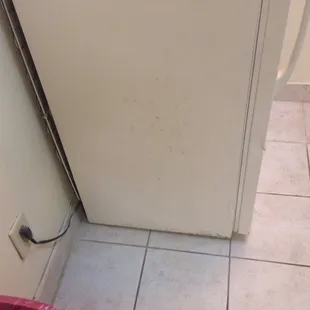 Rusty and dirty refrigerator