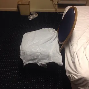 I had to put a trash bag to seat down it was so dirty