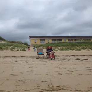 Back of hotel from beach