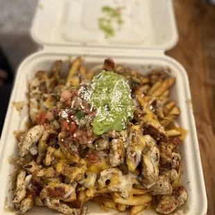 Asada Fries (Sub chicken) no Crema