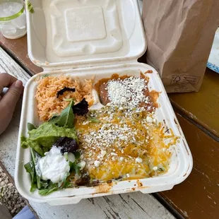 Enchiladas Plate