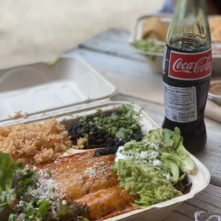 3 Piece Enchiladas Plate