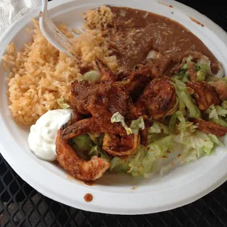 Camarones Salsa Chipotle Plate