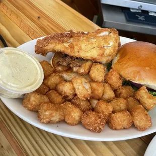 Fried Flounder Sandwich