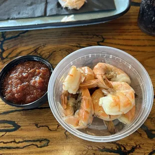 Shrimp comes with the AUCE crab legs special