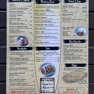 2021 Full Menu, Surf Shack