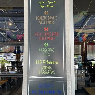 2021 Happy hour deals, Surf Shack
