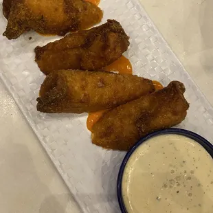 Buffalo Chicken Egg Rolls