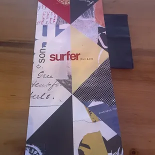Surfer bar cool menu