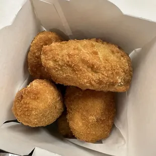 Jalapeño Poppers $4.49 - comes out piping hot and cheesy!