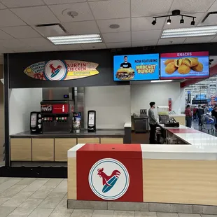 Side View of the Serving Counter