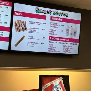 Desert Menu