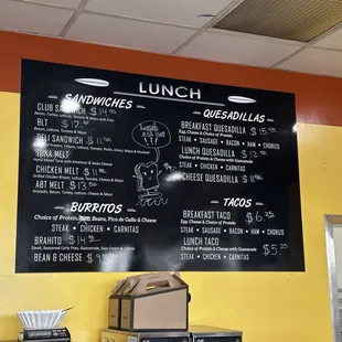 Lunch Menu
