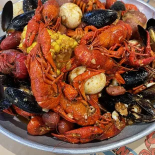 Surfing Crab Cajun Seafood Boil