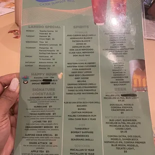 Drink Menu