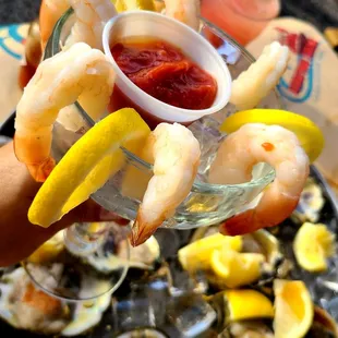 Jumbo shrimp cocktail