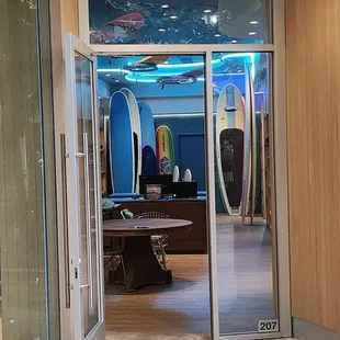 Surfing Honolulu is located st Surf Waikiki in the International Market Place