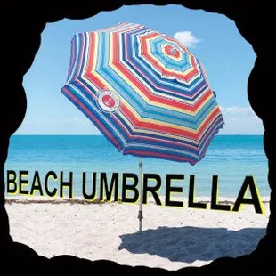 Beach umbrella to take with you on the go