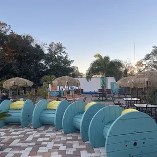 Sitting area for the movie screen