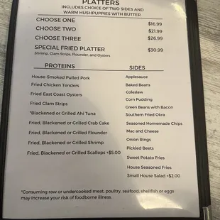 New Menu 1/23/2024