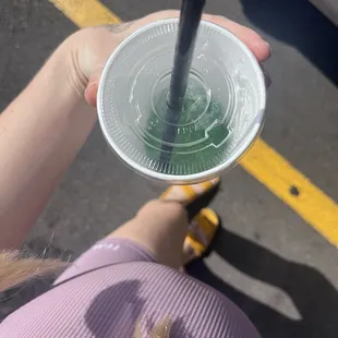 Red bull with coconut , lime , and raspberry .   I would try the Shark Bite for my son , he would like the candy.