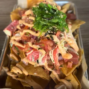 Poke nachos