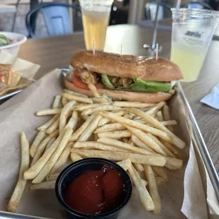 Shrimp Po Boy Sandwich