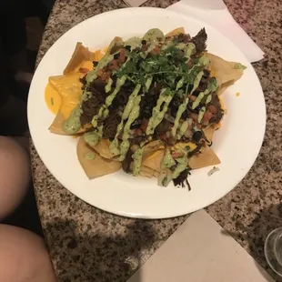 Beef nachos
